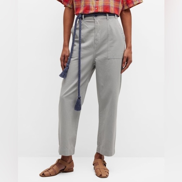 NWT The Great The Voyager Pant Seaside Chino with Belt Relaxed Fit Pants Sz 29 - Picture 1 of 9